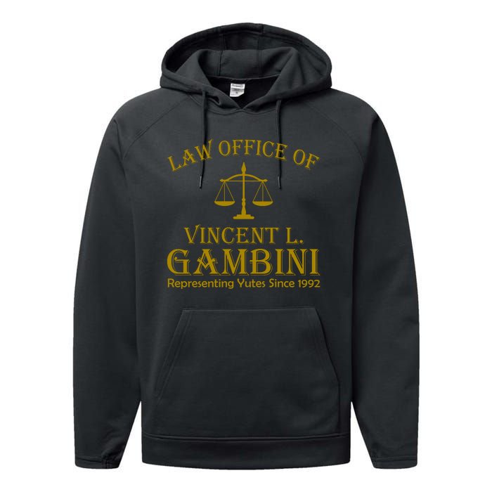 Vincent Gambini Attorney At Law Performance Fleece Hoodie