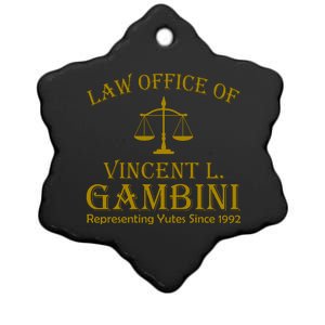 Vincent Gambini Attorney At Law Ceramic Star Ornament