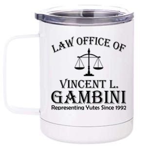 Vincent Gambini Attorney At Law 12 oz Stainless Steel Tumbler Cup