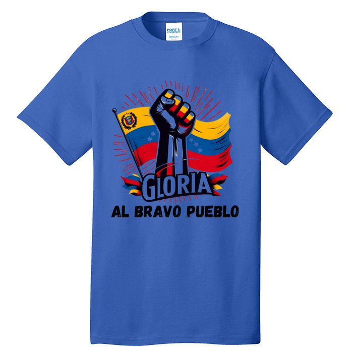 Venezuela Gloria Al Bravo Venezuelan People 2024 Tall T-Shirt