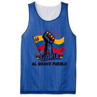 Venezuela Gloria Al Bravo Venezuelan People 2024 Mesh Reversible Basketball Jersey Tank