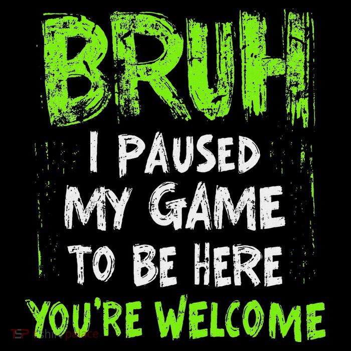 Video Gamer Bruh I Paused My Game Gaming Flatbill Hat