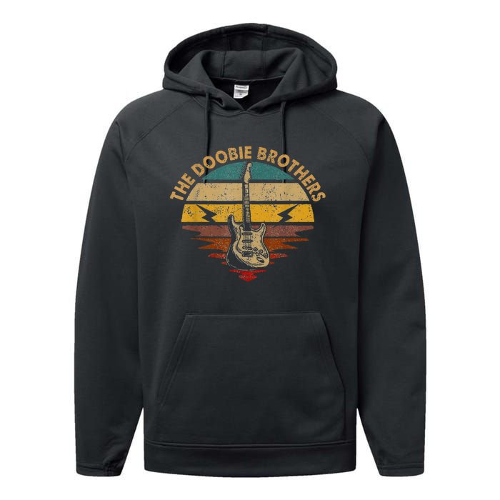 Vintage Guitar Beautiful Name Doobie Brothers Personalized Performance Fleece Hoodie