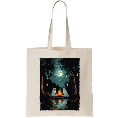 Vintage Ghost Book Reading Camping Gothic Halloween Teachers Bag