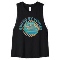 Vintage Guided By Voices Retro Art Women's Racerback Cropped Tank