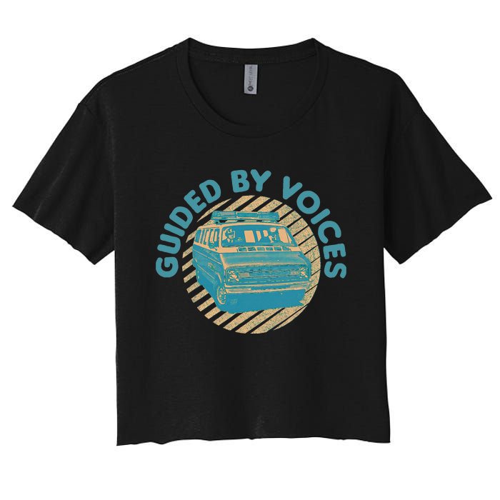 Vintage Guided By Voices Retro Art Women's Crop Top Tee