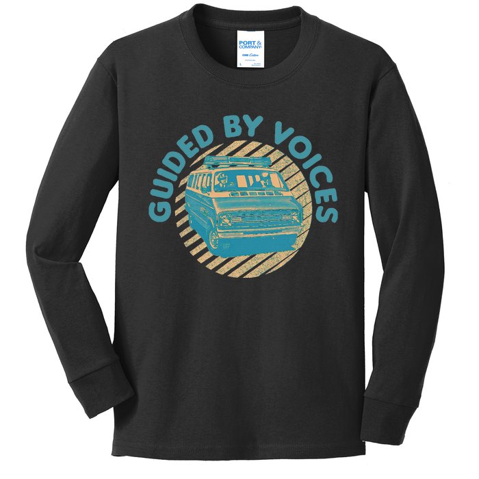 Vintage Guided By Voices Retro Art Kids Long Sleeve Shirt