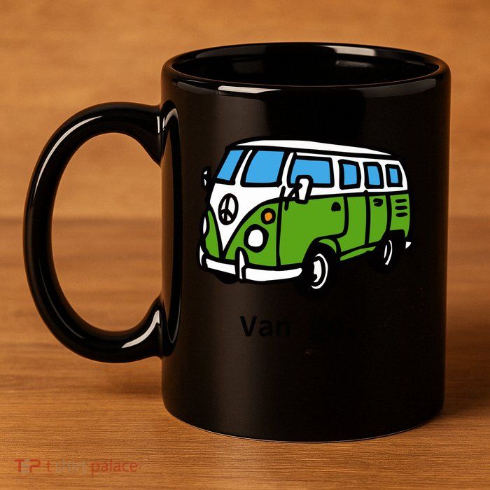 Van Go Bus 11oz C Handle Ceramic Mug