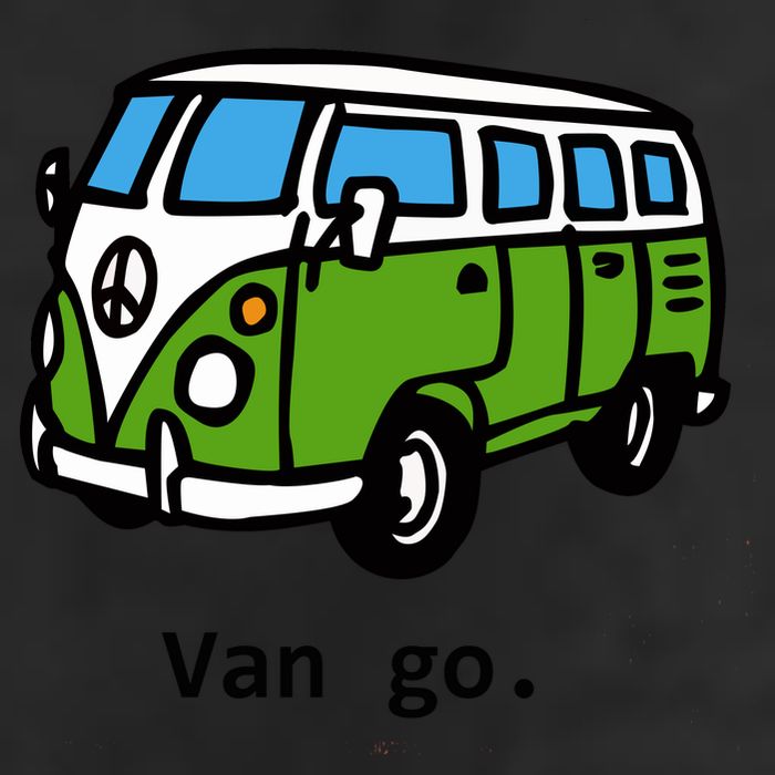 Van Go Bus Golf Towel
