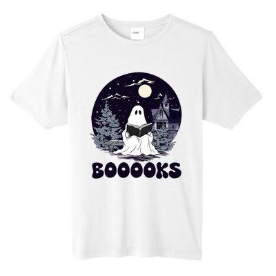 Vintage Ghost Book Reading Gothic Halloween Teacher Tall Fusion ChromaSoft Performance T-Shirt