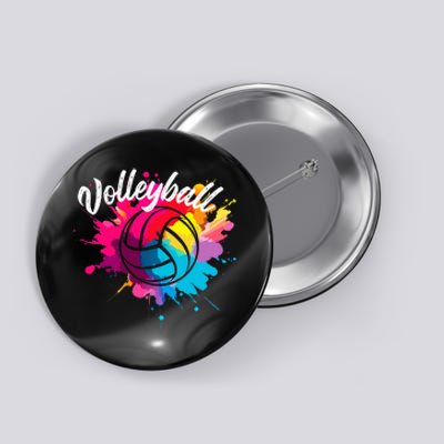 Volleyball Gifts Beach Volleyballer Sports Apparel Fitness Button