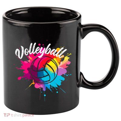 Volleyball Gifts Beach Volleyballer Sports Apparel Fitness 11oz C Handle Ceramic Mug