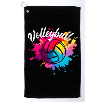 Volleyball Gifts Beach Volleyballer Sports Apparel Fitness Platinum Collection Golf Towel