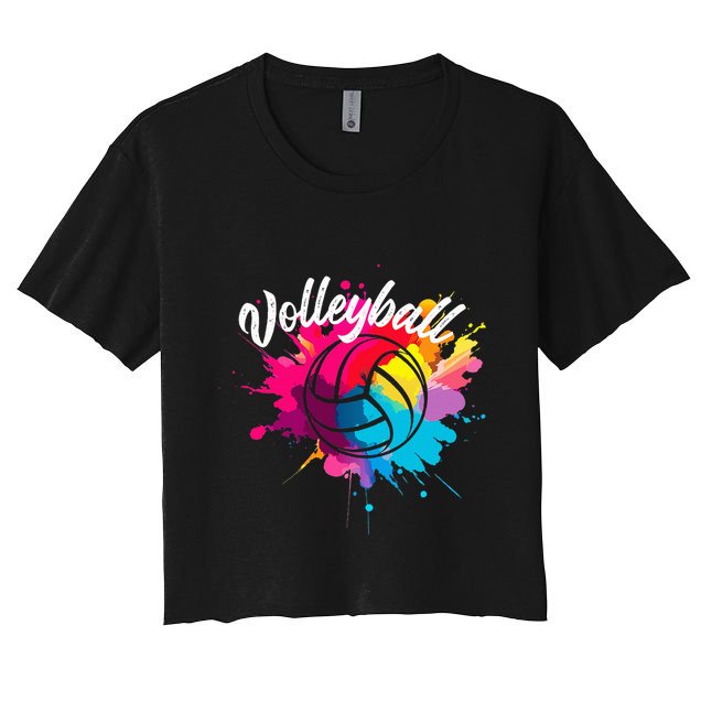 Volleyball Gifts Beach Volleyballer Sports Apparel Fitness Crop Top