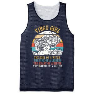 Virgo Girl Birthday Zodiac Sign Astrology Horoscope Mesh Reversible Basketball Jersey Tank