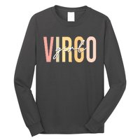 Virgo Girl Boho Retro Vintage Zodiac Birthday Womens Long Sleeve Shirt