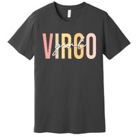 Virgo Girl Boho Retro Vintage Zodiac Birthday Womens Premium T-Shirt