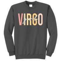 Virgo Girl Boho Retro Vintage Zodiac Birthday Womens Tall Sweatshirt