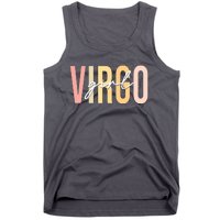 Virgo Girl Boho Retro Vintage Zodiac Birthday Womens Tank Top