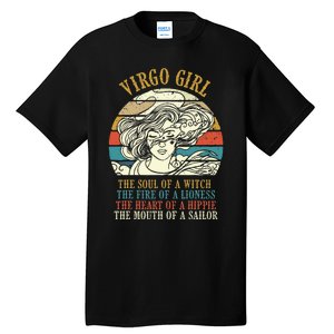 Virgo Girl Birthday Zodiac Sign Astrology Horoscope Tall T-Shirt