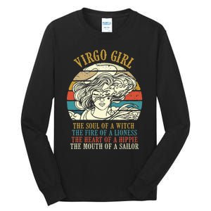 Virgo Girl Birthday Zodiac Sign Astrology Horoscope Tall Long Sleeve T-Shirt