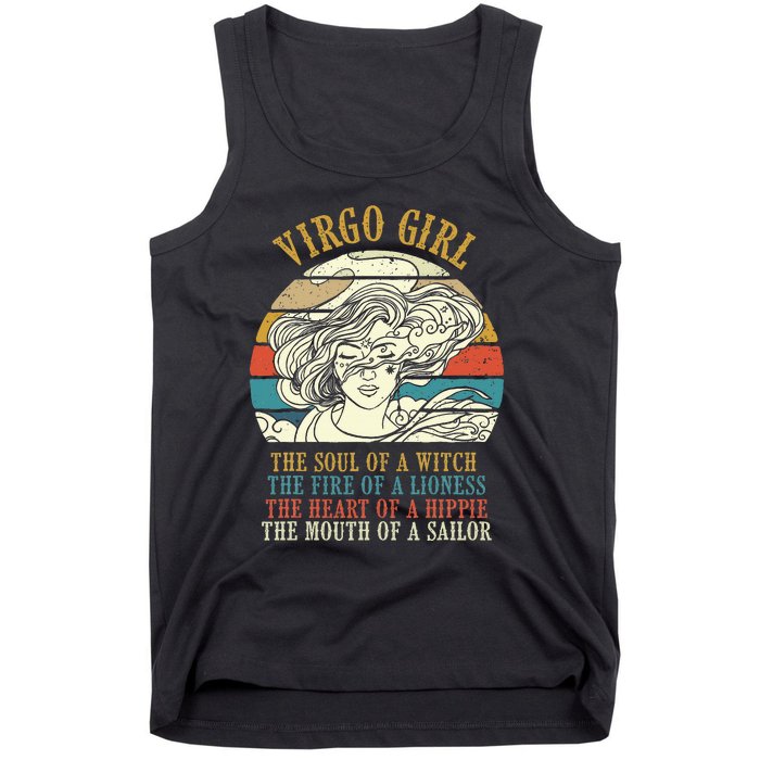 Virgo Girl Birthday Zodiac Sign Astrology Horoscope Tank Top