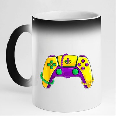 Video Game Beads K.i.d.s Mardi Gras Shirts, Gamer Boys m.e.n 11oz Black Color Changing Mug