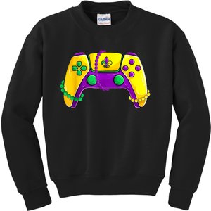 Video Game Beads K.i.d.s Mardi Gras Shirts, Gamer Boys m.e.n Kids Sweatshirt