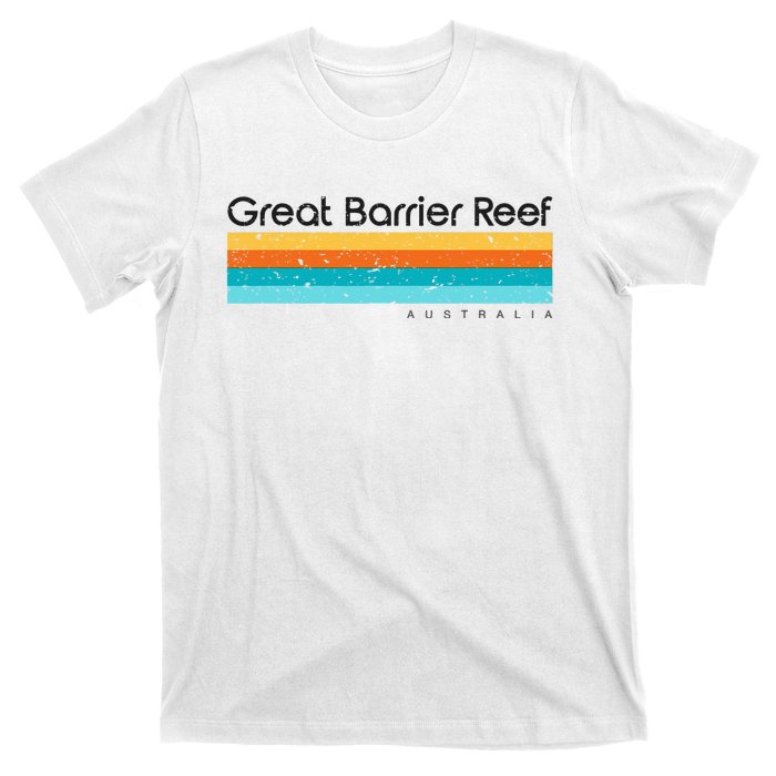 Vintage Great Barrier Reef Islands Australia Retro Design T-Shirt