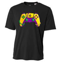 Video Game Beads Kids Mardi Gras Shirts, Gamer Boys Men Cooling Performance Crew T-Shirt