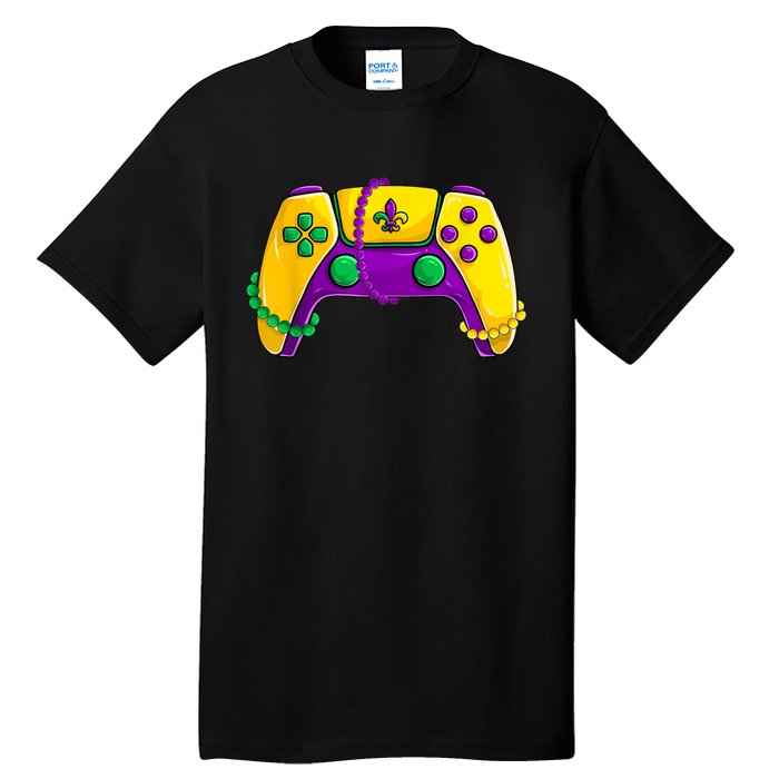 Video Game Beads Kids Mardi Gras Shirts, Gamer Boys Men Tall T-Shirt