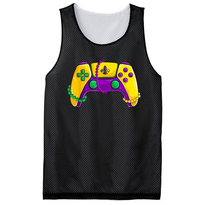 Video Game Beads Kids Mardi Gras Shirts, Gamer Boys Men Mesh Reversible Basketball Jersey Tank