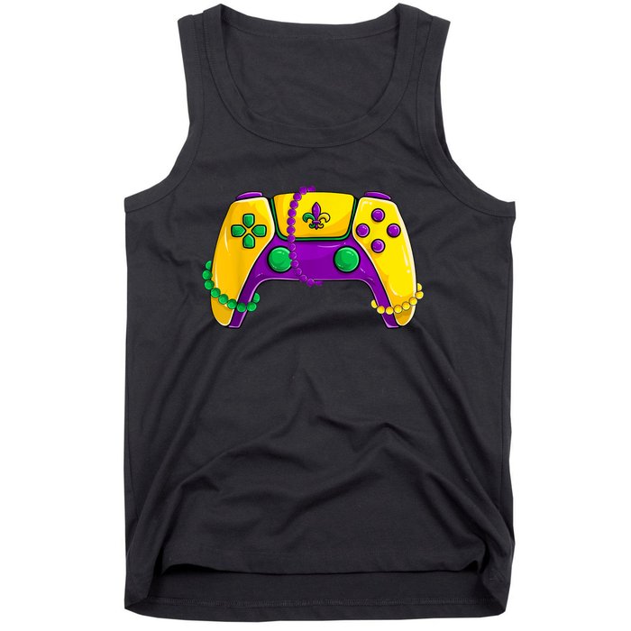 Video Game Beads Kids Mardi Gras Shirts, Gamer Boys Men Tank Top