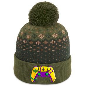 Video Game Beads Kids Mardi Gras Shirts, Gamer Boys Men The Baniff Cuffed Pom Beanie