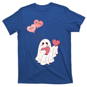 Valentine Ghost Be My Boo Hearts Holiday Funny Gift T-Shirt