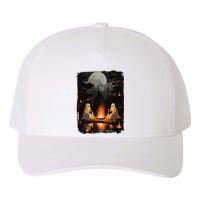 Vintage Ghost Book Reading Camping Gothic Halloween Teachers Yupoong Adult 5-Panel Trucker Hat