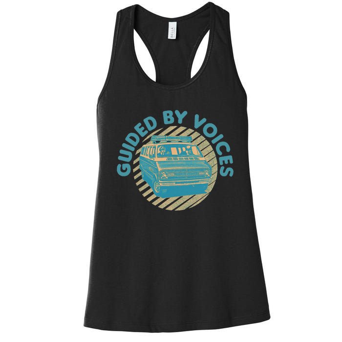 Vintage Guided By Voices Retro Art Women's Racerback Tank