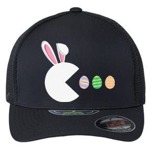 Video Game Bunny Eggs Easter Gamer Gaming Funny Flexfit Unipanel Trucker Cap