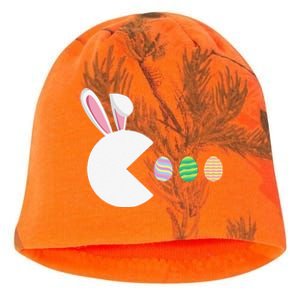 Video Game Bunny Eggs Easter Gamer Gaming Funny Kati - Camo Knit Beanie