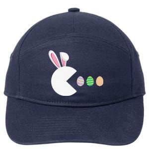 Video Game Bunny Eggs Easter Gamer Gaming Funny 7-Panel Snapback Hat