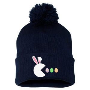 Video Game Bunny Eggs Easter Gamer Gaming Funny Pom Pom 12in Knit Beanie