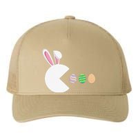 Video Game Bunny Eggs Easter Gamer Gaming Funny Yupoong Adult 5-Panel Trucker Hat