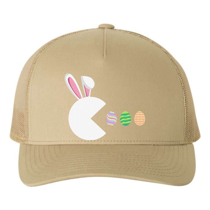 Video Game Bunny Eggs Easter Gamer Gaming Funny Yupoong Adult 5-Panel Trucker Hat