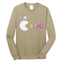 Video Game Bunny Eggs Easter Gamer Gaming Long Sleeve Shirt