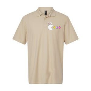 Video Game Bunny Eggs Easter Gamer Gaming Softstyle Adult Sport Polo