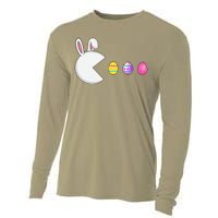 Video Game Bunny Eggs Easter Gamer Gaming Cooling Performance Long Sleeve Crew