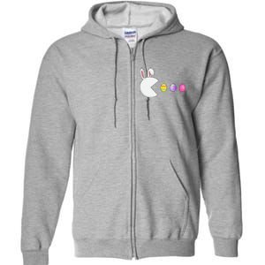 Video Game Bunny Eggs Easter Gamer Gaming Full Zip Hoodie