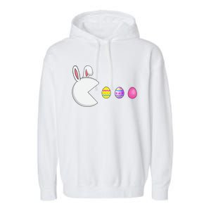 Video Game Bunny Eggs Easter Gamer Gaming Garment-Dyed Fleece Hoodie