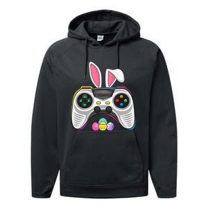 Video Game Bunny Eggs Costume Easter Day Gaming Performance Fleece Hoodie