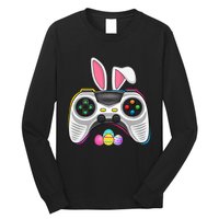 Video Game Bunny Eggs Costume Easter Day Gaming Long Sleeve Shirt